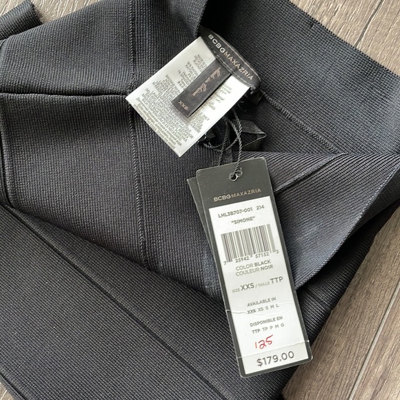 BCBG MaxAzria Simone black bandage skirt, size XXS - new with tags - Picture 4 of 6